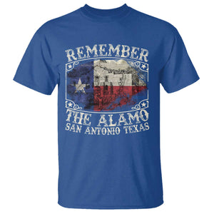Texas Remember The Alamo T Shirt San Antonio Alamo War Texan Flag History Lover TS09 Royal Blue Print Your Wear