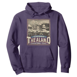 Texas Remember The Alamo Hoodie San Antonio Alamo War History Lover TS09 Purple Print Your Wear