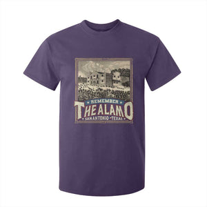 Texas Remember The Alamo T Shirt For Kid San Antonio Alamo War History Lover TS09 Purple Print Your Wear