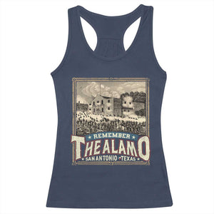 Texas Remember The Alamo Racerback Tank Top San Antonio Alamo War History Lover TS09 Navy Print Your Wear