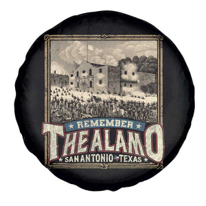 Texas Remember The Alamo Spare Tire Cover San Antonio Alamo War History Lover TS09 Print Your Wear