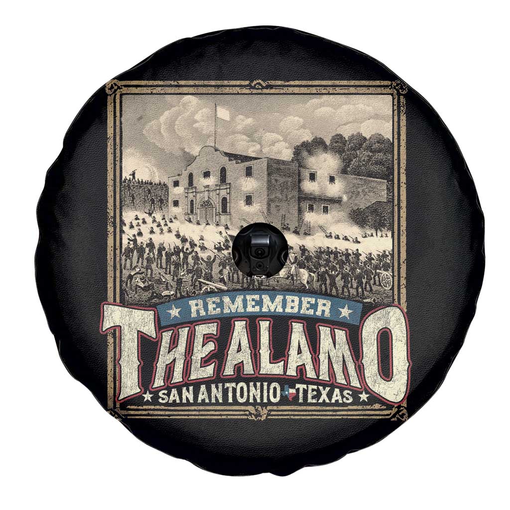 Texas Remember The Alamo Spare Tire Cover San Antonio Alamo War History Lover TS09 Print Your Wear