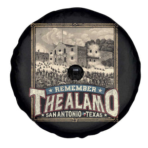 Texas Remember The Alamo Spare Tire Cover San Antonio Alamo War History Lover TS09 Print Your Wear