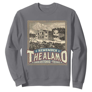 Texas Remember The Alamo Sweatshirt San Antonio Alamo War History Lover TS09 Charcoal Print Your Wear