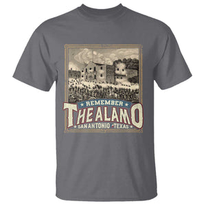 Texas Remember The Alamo T Shirt San Antonio Alamo War History Lover TS09 Charcoal Print Your Wear