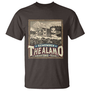 Texas Remember The Alamo T Shirt San Antonio Alamo War History Lover TS09 Dark Chocolate Print Your Wear