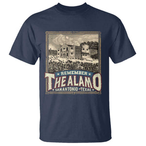Texas Remember The Alamo T Shirt San Antonio Alamo War History Lover TS09 Navy Print Your Wear