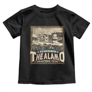 Texas Remember The Alamo Toddler T Shirt San Antonio Alamo War History Lover TS09 Black Print Your Wear
