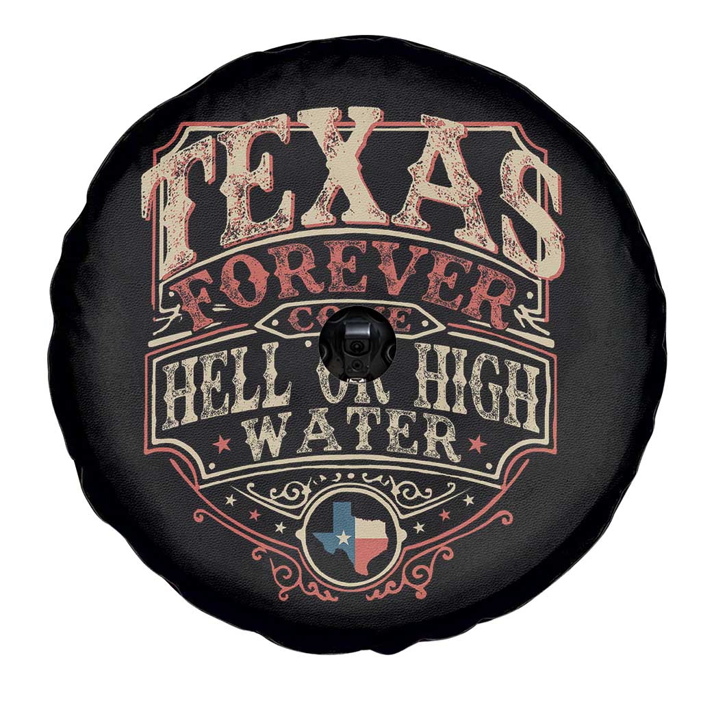 Texas Pride Spare Tire Cover Forever Come Hell Or High Water Patriotic Texas TS09 Print Your Wear
