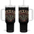 Texas Pride Tumbler With Handle Forever Come Hell Or High Water Patriotic Texas TS09 One Size: 40 oz Black Print Your Wear