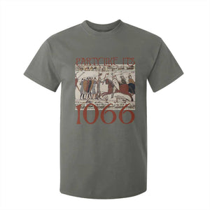 Medieval Bayeux Tapestry Hastings 1066 T Shirt For Kid Funny Party Like It's 1066 History Lover TS09 Military Green Print Your Wear
