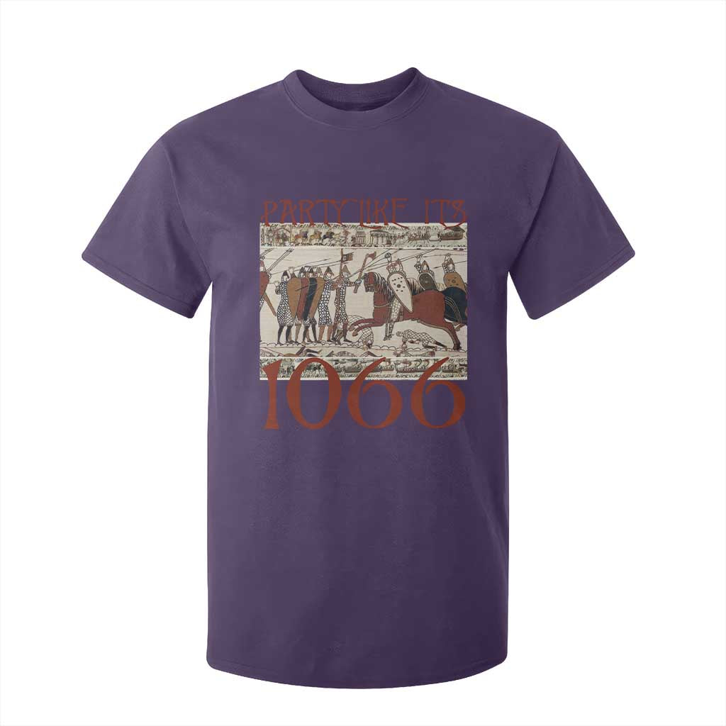 Medieval Bayeux Tapestry Hastings 1066 T Shirt For Kid Funny Party Like It's 1066 History Lover TS09 Purple Print Your Wear