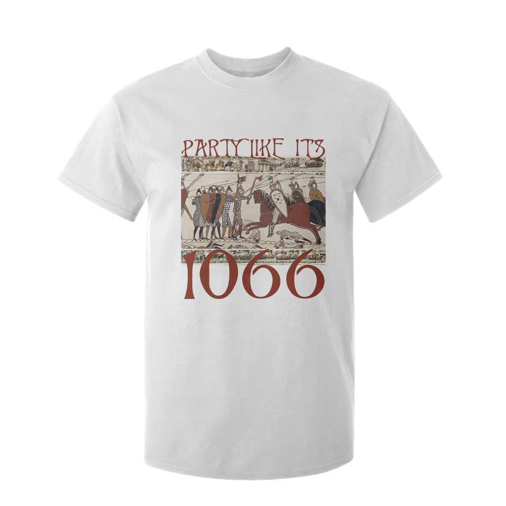 Medieval Bayeux Tapestry Hastings 1066 T Shirt For Kid Funny Party Like It's 1066 History Lover TS09 White Print Your Wear