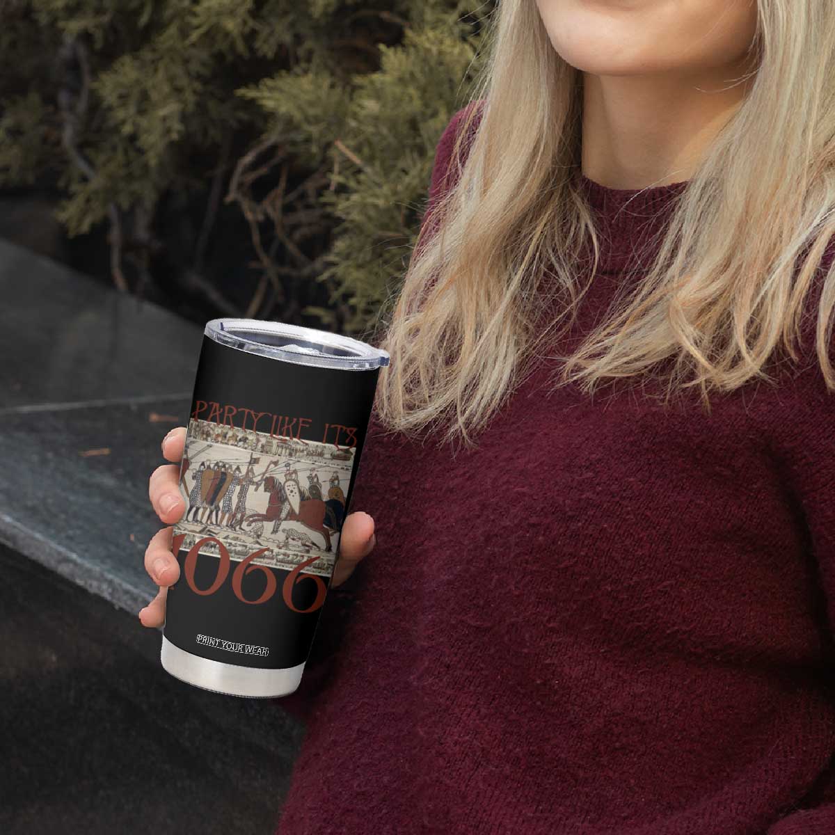 Medieval Bayeux Tapestry Hastings 1066 Tumbler Cup Funny Party Like It's 1066 History Lover TS09 Print Your Wear