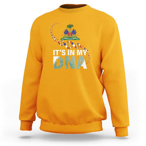 Haitian Sweatshirt It's In My DNA Haiti Patriotic TS09 Gold Printyourwear