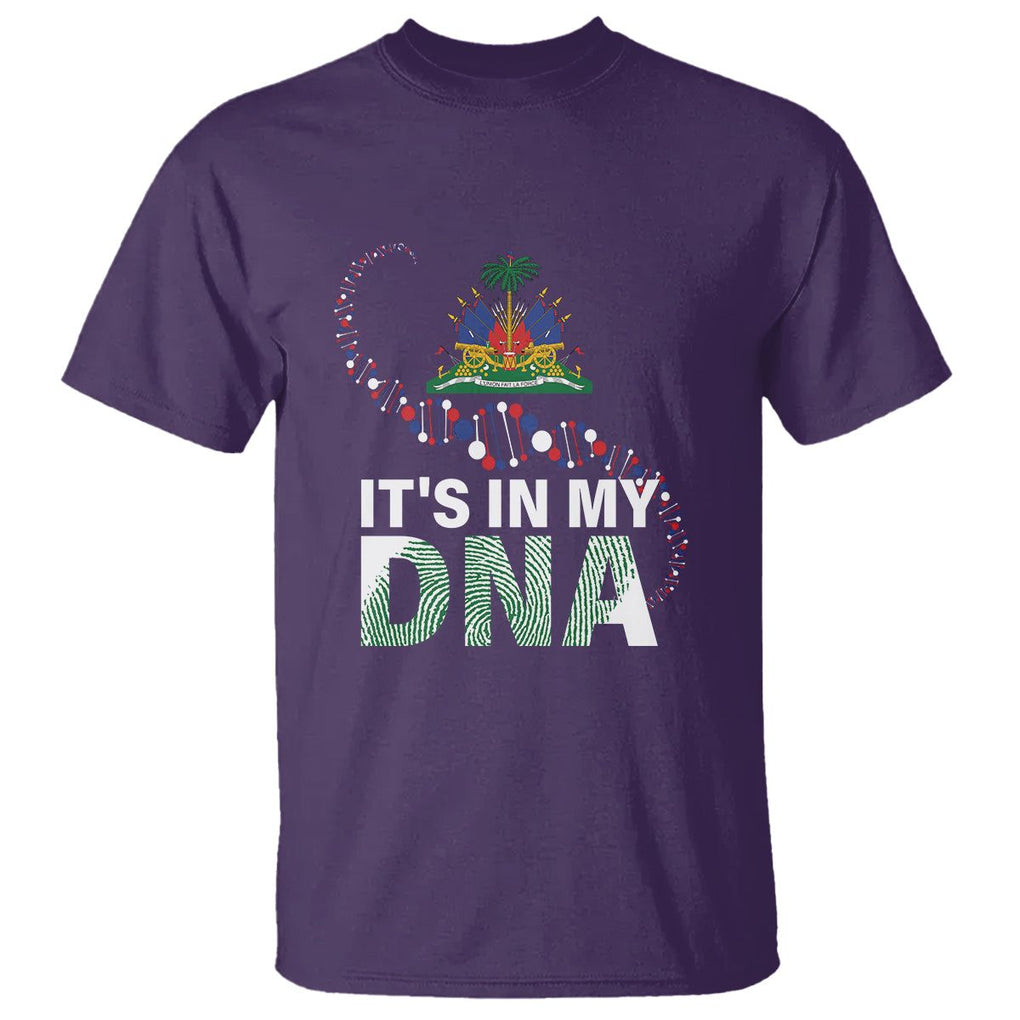 Haitian T Shirt It's In My DNA Haiti Patriotic TS09 Purple Printyourwear