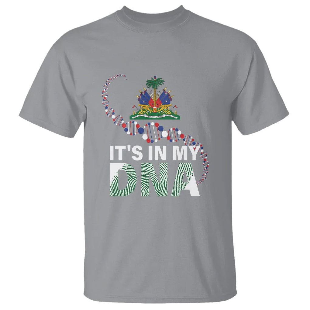 Haitian T Shirt It's In My DNA Haiti Patriotic TS09 Sport Gray Printyourwear