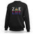 Haitian Sweatshirt Zoe Life Haiti Patriotic TS09 Black Printyourwear