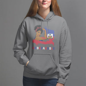 Haitian Queen Hoodie Proud Ayiti Woman Unbreakable Haiti TS09 Charcoal Printyourwear