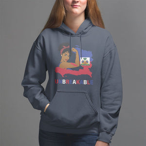 Haitian Queen Hoodie Proud Ayiti Woman Unbreakable Haiti TS09 Navy Printyourwear
