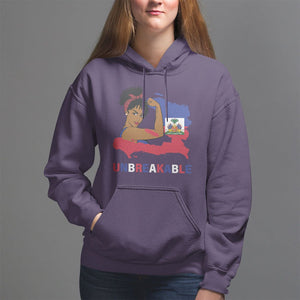 Haitian Queen Hoodie Proud Ayiti Woman Unbreakable Haiti TS09 Purple Printyourwear