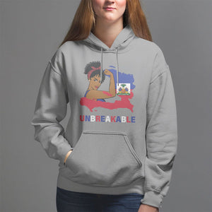 Haitian Queen Hoodie Proud Ayiti Woman Unbreakable Haiti TS09 Sport Gray Printyourwear