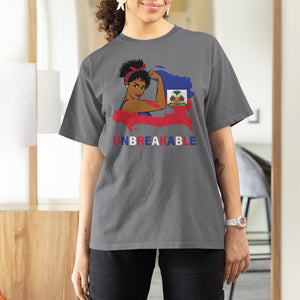 Haitian Queen T Shirt For Women Proud Ayiti Woman Unbreakable Haiti TS09 Charcoal Printyourwear