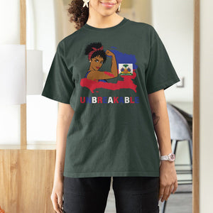 Haitian Queen T Shirt For Women Proud Ayiti Woman Unbreakable Haiti TS09 Dark Forest Green Printyourwear
