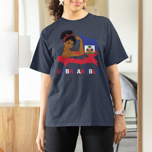 Haitian Queen T Shirt For Women Proud Ayiti Woman Unbreakable Haiti TS09 Navy Printyourwear