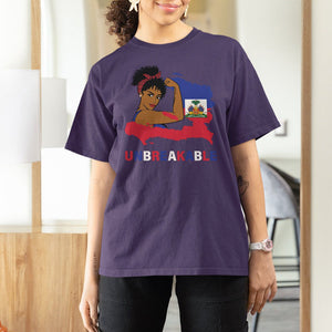 Haitian Queen T Shirt For Women Proud Ayiti Woman Unbreakable Haiti TS09 Purple Printyourwear