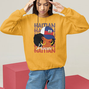 Haitian Princess Sweatshirt Proud Ayiti Woman Girl Haiti TS09 Gold Printyourwear