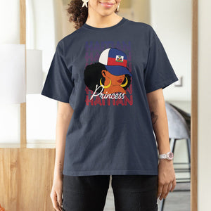 Haitian Princess T Shirt For Women Proud Ayiti Woman Girl Haiti TS09 Navy Printyourwear
