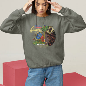 Haitian Princess Sweatshirt Proud Ayiti Woman Girl Haiti TS09 Military Green Printyourwear