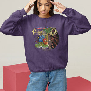 Haitian Princess Sweatshirt Proud Ayiti Woman Girl Haiti TS09 Purple Printyourwear
