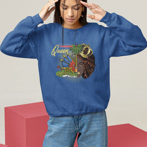 Haitian Princess Sweatshirt Proud Ayiti Woman Girl Haiti TS09 Royal Blue Printyourwear