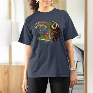 Haitian Princess T Shirt For Women Proud Ayiti Woman Girl Haiti TS09 Navy Printyourwear
