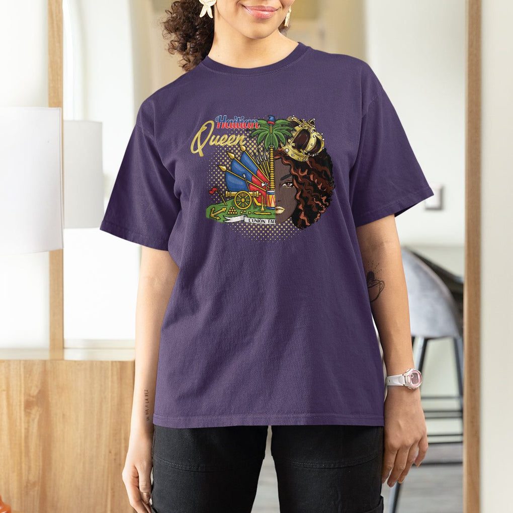 Haitian Princess T Shirt For Women Proud Ayiti Woman Girl Haiti TS09 Purple Printyourwear