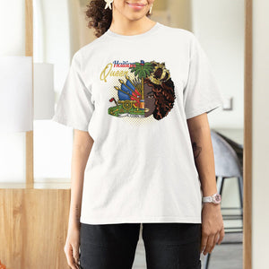 Haitian Princess T Shirt For Women Proud Ayiti Woman Girl Haiti TS09 White Printyourwear