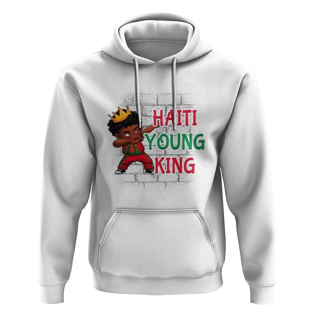 Haiti Young King Haitian Black Boys Kids Hoodie TS09 White Printyourwear