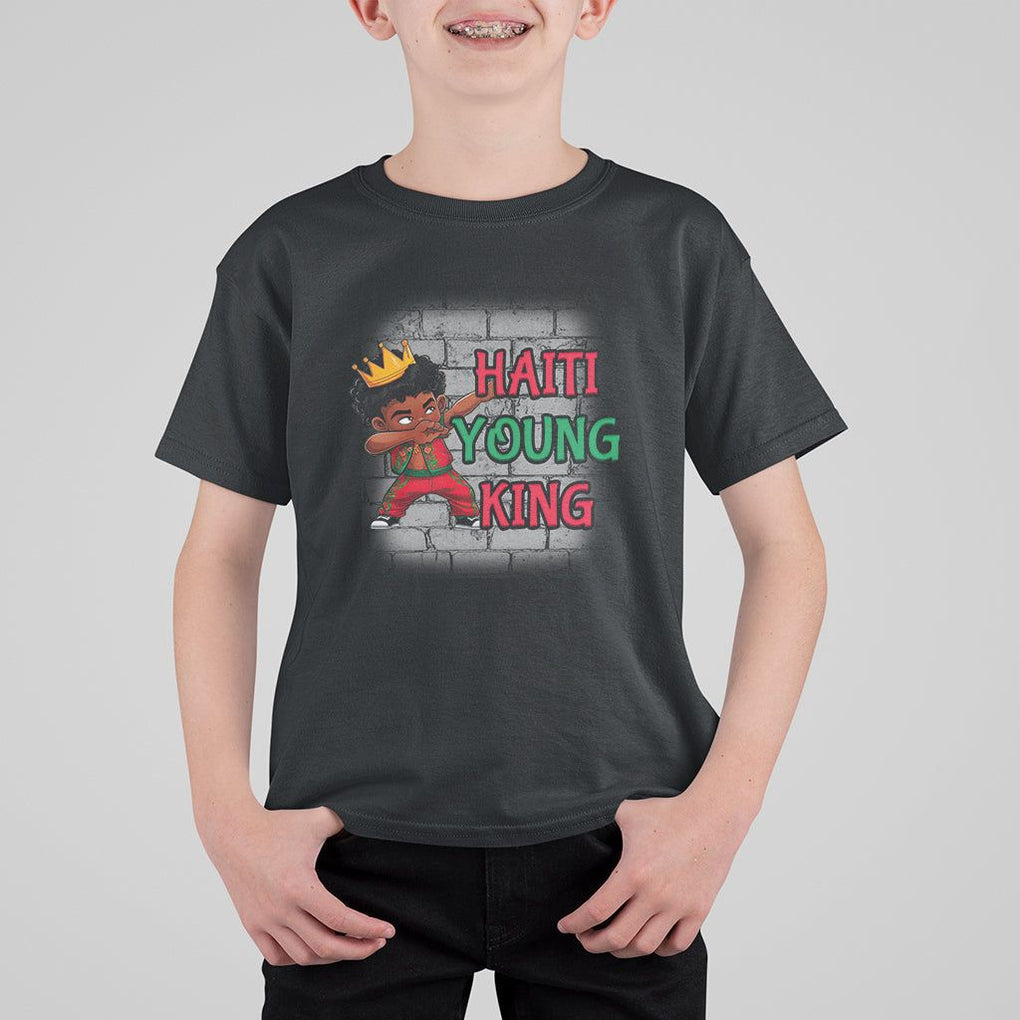 Haiti Young King Haitian Black Boys Kids T Shirt For Kid TS09 Black Printyourwear