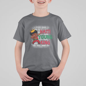 Haiti Young King Haitian Black Boys Kids T Shirt For Kid TS09 Charcoal Printyourwear
