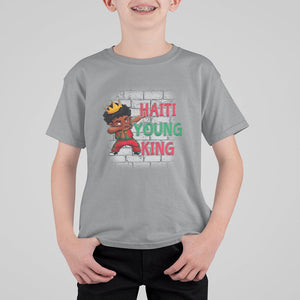 Haiti Young King Haitian Black Boys Kids T Shirt For Kid TS09 Sport Gray Printyourwear