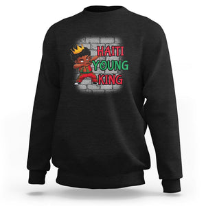 Haiti Young King Haitian Black Boys Kids Sweatshirt TS09 Black Printyourwear