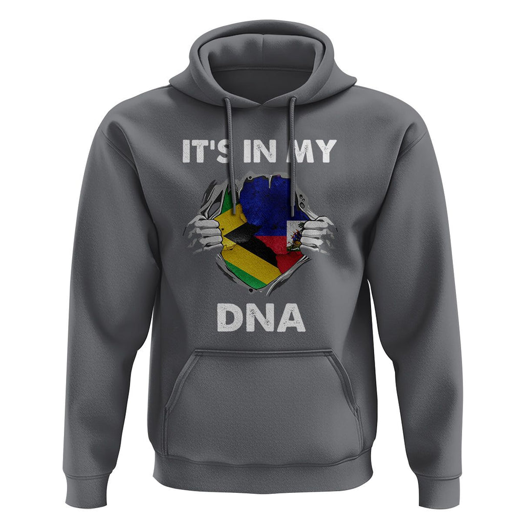 Haitian Jamaican Hoodie It's In My DNA TS09 Charcoal Printyourwear