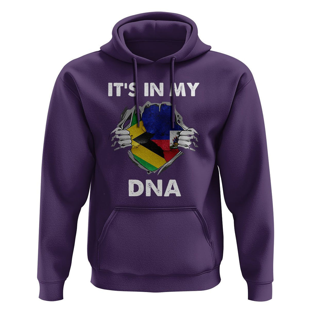 Haitian Jamaican Hoodie It's In My DNA TS09 Purple Printyourwear