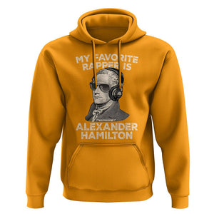 Funny My Favorite Rapper is Alexander Hamilton Hoodie TS09 Gold Print Your Wear