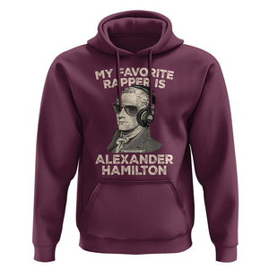 Funny My Favorite Rapper is Alexander Hamilton Hoodie TS09 Maroon Print Your Wear