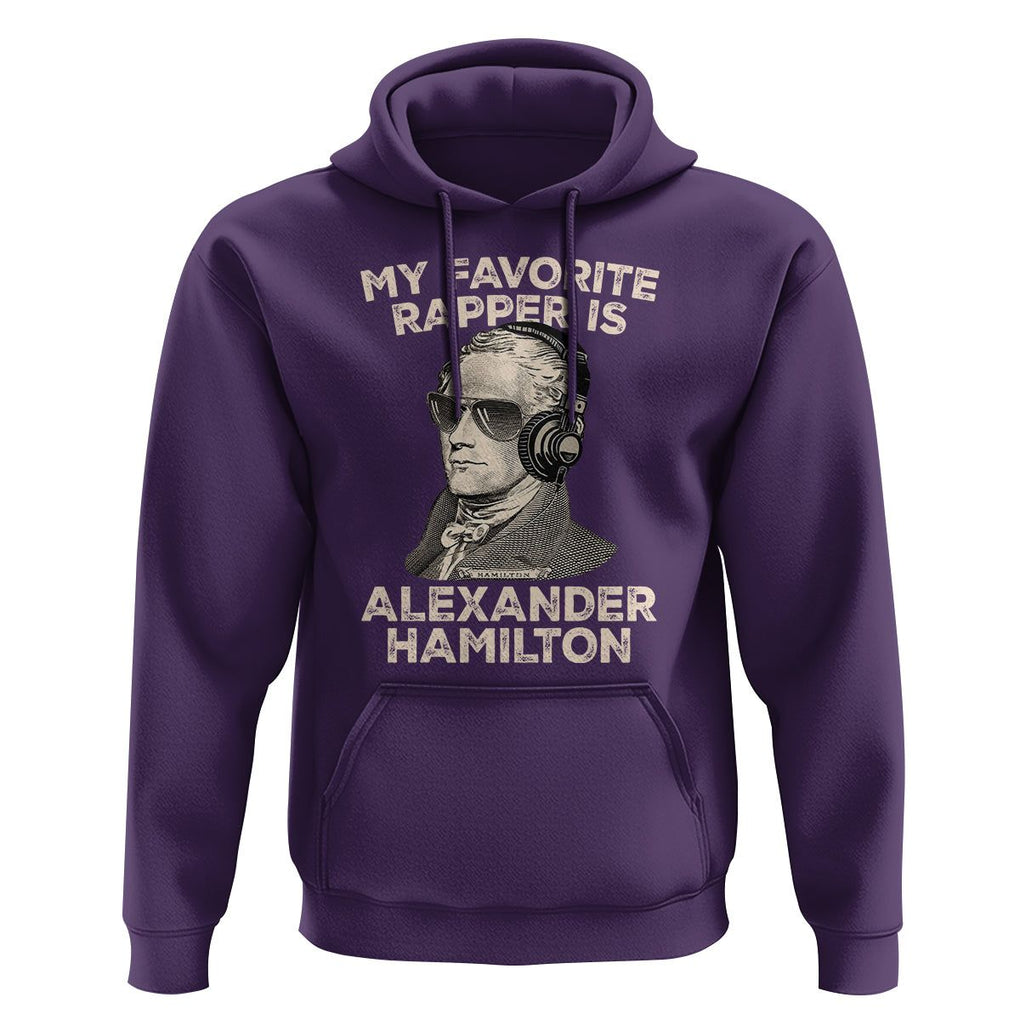 Funny My Favorite Rapper is Alexander Hamilton Hoodie TS09 Purple Print Your Wear
