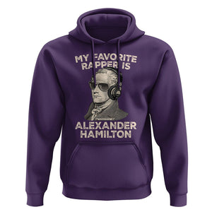 Funny My Favorite Rapper is Alexander Hamilton Hoodie TS09 Purple Print Your Wear