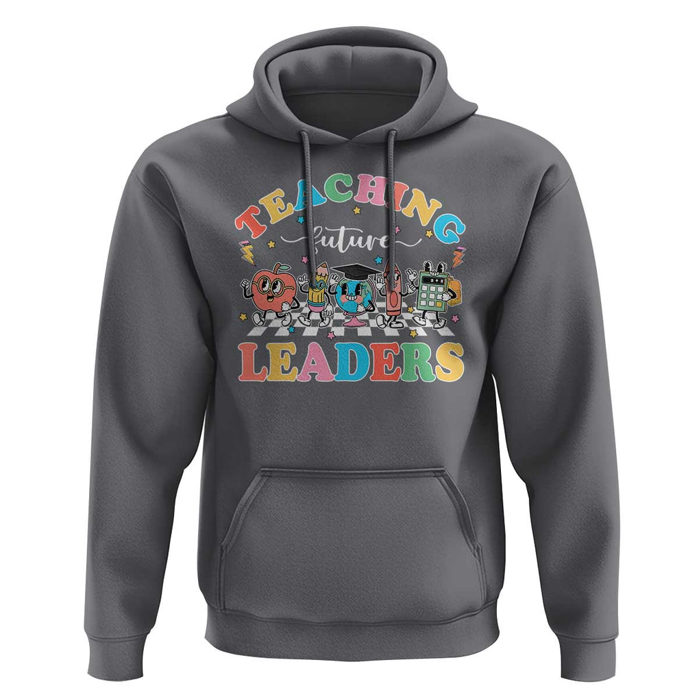 Teacher Hoodie Teaching Future Leaders Back To School TS09 Charcoal Print Your Wear